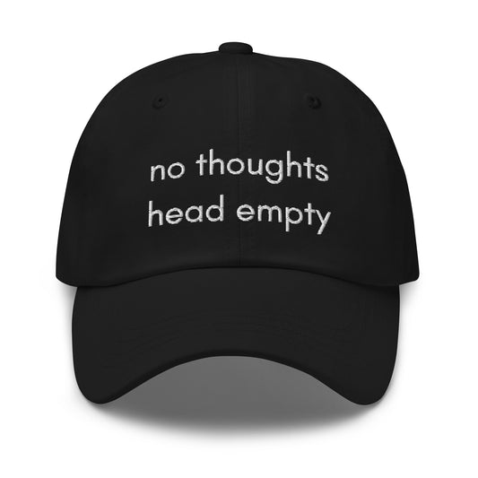 no thoughts head empty Hat